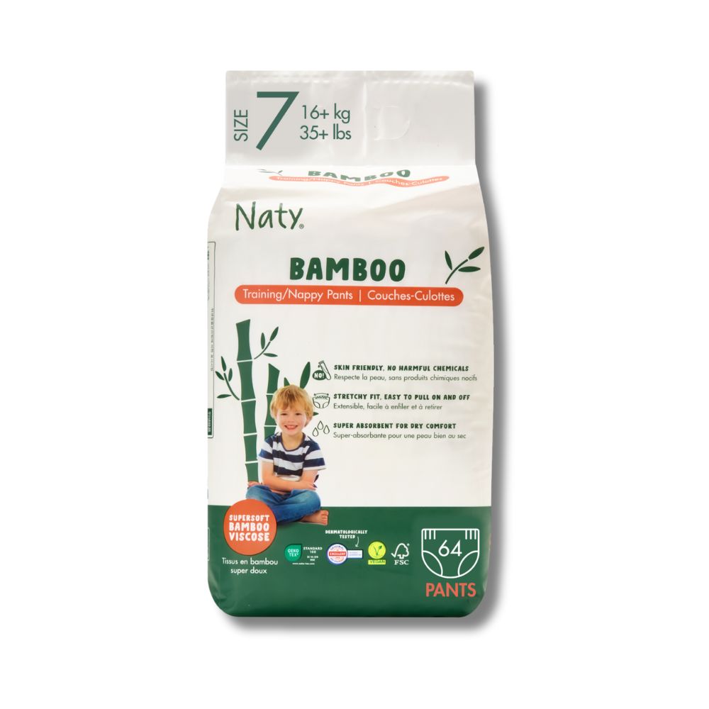 Bamboo Viscose Training Pants Subscription (Size 7), , large, Eco by Naty